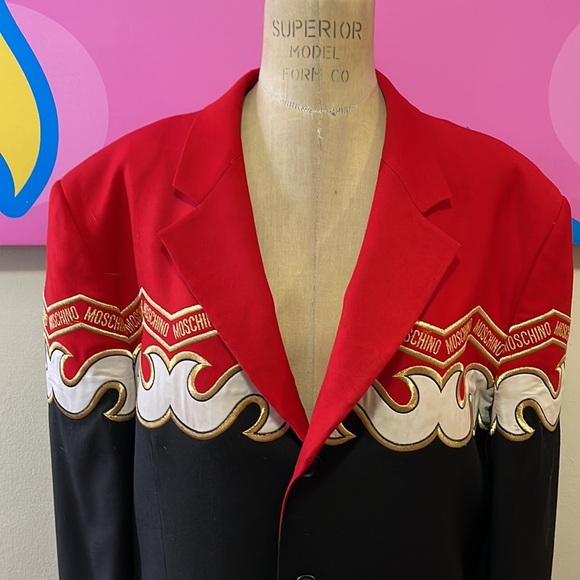 Moschino Cheap Chic Men's Wool Band Blazer Jacket - Picture 3 of 16